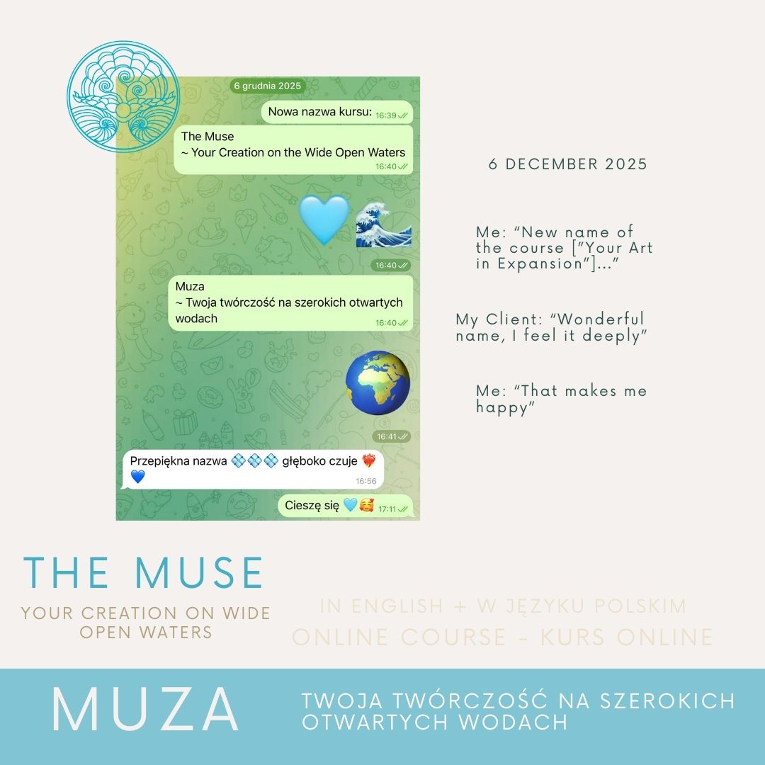 THE MUSE - MUZA - Your Creation On Wide Open Waters - Online course PL & ENG - obrazek 18